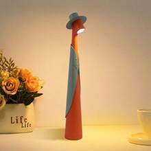 1 Stück LED Tischlampe, wiederaufladbar, lange Akkulaufzeit, tragbare Tischlampe, nordischer moderner, minimalistischer Stil, geeignet für Wohnzimmer/Schlafzimmer/Nachttisch Dekorative Tischlampe