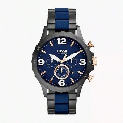 FOSSIL Nate Chronograph Blue Dial Men's Watch Ltem No. JR1494