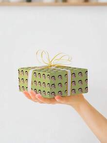 1pc Customized Wrapping Paper, Personalized Gift Wrapping Paper With Patterns And Text, Christmas Wrapping Paper, Fun Christmas Customized Gift, Party Wrapping Paper, Holiday Wrapping Paper, Wrapping Paper, Christmas Gift, Santa Claus, Santa Hat, 42*60cm, Gift For Him/Her, Holiday Calendar