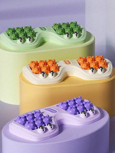 Masajeador rodante, rodillo de alivio de la fascia del pie con 4 bolas magnéticas, relajación muscular para pies/manos/piernas, ayuda a aliviar los músculos y la circulación sanguínea, alivia el dolor y el picor, adecuado para mujeres y hombres que hacen ejercicio regularmente, yoga, baile, correr, que usan tacones altos con frecuencia.