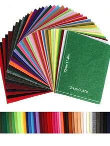 40/20/10pcs Felt Fabric Pieces, Assorted Colors Stiff Felt Fabric, 11.8 X 7.9inches (20 X 30cm) For DIY Sewing Crafts, Quilting, School Projects, Decorating, 1 Mm Thick Felt Fabric Square Craft Supplies, Non-Woven Fabric For Crafts, Christmas Decorations, Holiday Decor, Sewing Doll Crafts, Easter Gifts