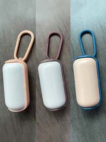 1 pieza Dispensador de bolsas de basura para pañales de bebé, organizador de pañales de viaje, soporte para bolsas de pañales desechables, incluye 1 rollo de bolsas de basura - Multicolor - Ver 6