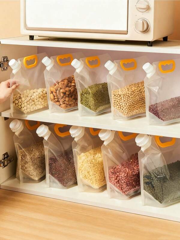 1/3 حقيبة تخزين الحبوب والحبوب، أكياس إغلاق محكم للأرز، مقاومة للرطوبة والحشرات أكياس تعبئة الحبوب المطبخية