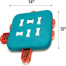 Outward Hound By Nina Ottosson Multipuzzle Level 4 Expert Dog Treat Puzzle For Enrichment, Blue - ColorB - 查看 7