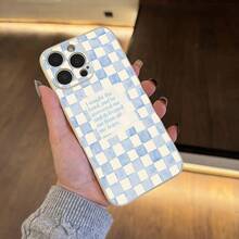 Phone Case: Psalm 34:4 Bible Inspirational Quote  Gingham Aesthetic Phone Case For IPhone 16 11 15 14 13 12 Pro Max Plus Phone Case Religious Christian Gifts For Women Sister,Suitable For IPhone17 Air - 白色 - 查看 8
