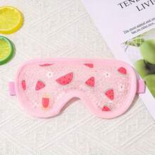 Mască de ochi cu model de fructe, cu gheață - pernuță reutilizabilă cu gel pentru ochi, răcoritoare vara, compresă rece și compresă caldă, oferind relaxare moale în timpul odihnei în timpul zilei și al călătoriilor - design ușor și portabil.