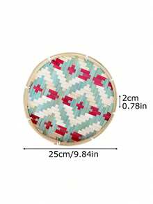 1 件竹制装饰托盘、家用干燥储物篮、家居用品、节日礼物创意家用盘子、迷你竹制品 | 适合所有季节使用 - 彩色 - 查看 20