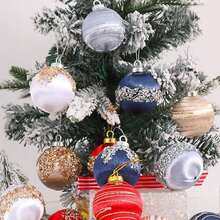 12 pièces - Boules de Noël en soie de 6 cm, décoration de pendentif pour sapin de Noël, boules de Noël de luxe rétro à suspendre, décoration de maison pour Noël, convient pour la décoration de Noël, mariage, fête (Champagne) Décorations de Noël, décoration de pièce, hiver