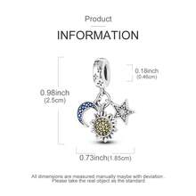 Suministros para hacer joyas, accesorios con diseños de estrella, luna y planeta para proyectos de manualidades de pulseras y colgantes para mujeres