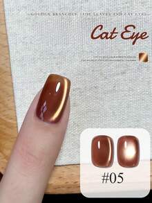 MISS SHAKA 10ml Autumn Winter Nails Hot Selling Pink Gold Red Glass Bead Cat's Eye Gel Nail Polish Ice Transparent Nude Pink Glass Beads Cat's Eye Crystal Gel Hot Selling Whitening Nail Art Nail Salon Special Nail Supplies Christmas Nails - Multicolor - View 22