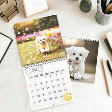 Calendario da tavolo elegante 2026 con design carino di cane Westie - Pianificatore mensile da 12 mesi con vista mensile e organizzatore giornaliero, strumento di gestione del tempo portatile per casa e ufficio, regalo perfetto per Natale e compleanni