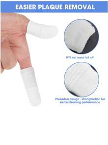 1/5/10对宠物刷牙指套幼犬牙齿口腔清洁工具小猫指套牙刷宠物护理配件用品 - 彩色 - 查看 4