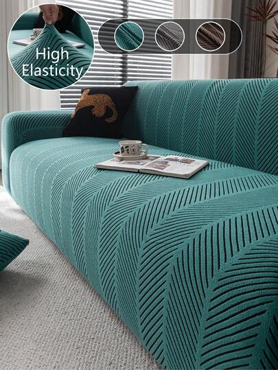 1 件 3D 沙发套，多功能全覆盖沙发套，纯色几何图案设计沙发保护套，弹性全包沙发套，适合所有季节