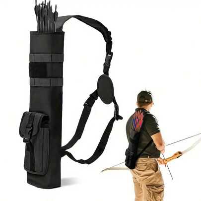 Portable Large-Capacity Bow And Arrow Strap With Adjustable Shoulder Strap-Durable Oxford Cloth, Multifunctional Tactical Bag, Suitable For Hunting And Fishing Equipment Storage.