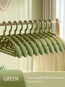 10 件高品质无缝大衣架，防滑衣架，方便家用晾衣钩