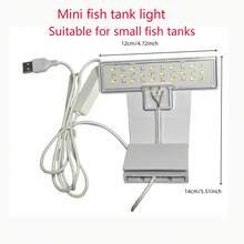 RGB Color Clamp Fish Tank Light,Aquarium Light,Full Spectrum Planted Tank Lamp,USB High Brightness LED Aquarium Light, White & Blue Spectrum For Aquatic Plants,Suitable For Round And Square Fish Tanks - Multicolor - View 21
