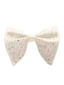 Men's Rhinestone Bow Tie, Essential For Banquets And Weddings, Sparkling Rhinestone Design, Elegant And Fashionable High-End Suit Accessory