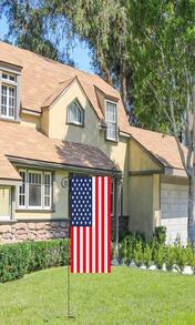 HOOSUN Garden Flag Stand,Sturdy Garden Flag Holder Pole For Outside House,Yard Flags Holder With One Tiger Clip,Yard Banner Pole For Holiday Flags Decorations Outdoor Lawn - ColorA - View 7