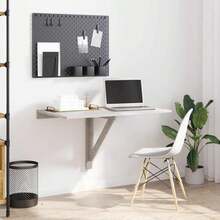 Wand-Klapptisch Betongrau 100x60x56 cm Holzwerkstoff