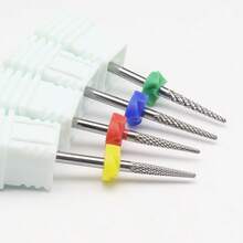 1pc Professional 3/32'' Carbide Tungsten Steel Nail Drill Bit - & Effective For Manicure, Pedicure, Cuticle Care & Gel - Multicolor - View 5