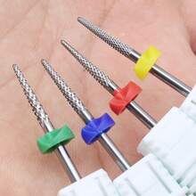 1pc Professional 3/32'' Carbide Tungsten Steel Nail Drill Bit - & Effective For Manicure, Pedicure, Cuticle Care & Gel - Multicolor - View 3