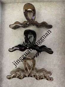 Bộ 3 kẹp tóc nhựa mờ thời trang nữ, màu nâu và đen, kích thước lớn, thiết kế thanh lịch đa năng, phù hợp cho kiểu tóc hàng ngày, rửa mặt và trang điểm, phụ kiện tóc phong cách Y2K, kẹp tóc duyên dáng, trang phục mùa thu/đông, kỳ nghỉ hè, đi biển. - Nhiều màu 3 - Xem 10