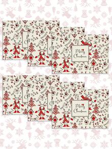 4 piezas/6 piezas Manteles de mesa rectangulares de lino navideños, de 12x18 pulgadas, lavables a máquina, decoración de mesa tejida en amarillo y gris para comedor, hogar, cocina, banquete, cafetería