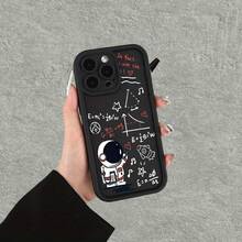 Funda de Teléfono Personalizada con Tema de Exploración Espacial, Exquisito Patrón de Astronauta Pintado a Mano, Adecuada para iPhone 16 15 14 13 12 11 XS XR X 7 8 Mini Plus Pro Max SE Series, Adecuada para Hombres y Mujeres como Regalos de Cumpleaños o Festivos - Colores mixtos - Ver 7