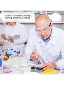 50 Pairs Safety Goggles Anti - Fog Protective Safety Glasses Anti Scratch Eye Lens Onion Goggles Anti Dust Glasses Lightweight Eyewear Science Lab Chemistry Construction - 最初的 - 查看 3