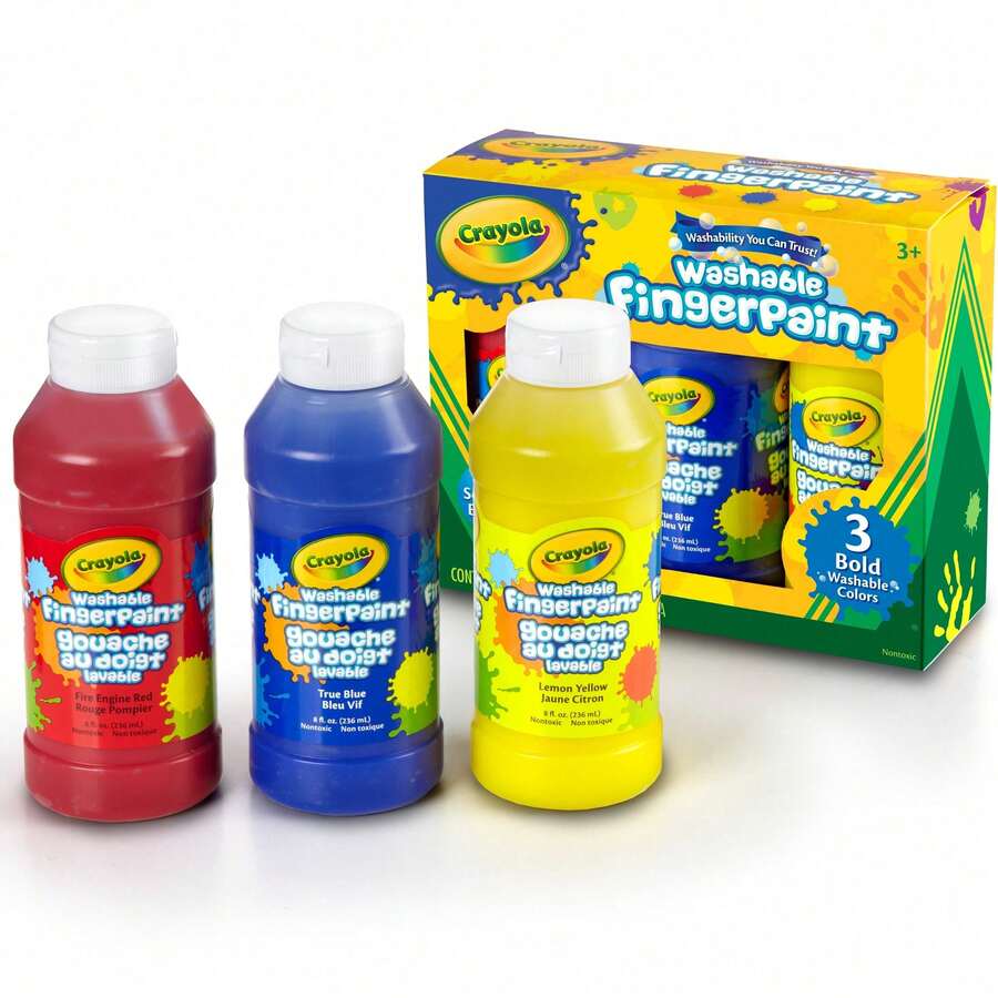 Crayola Solid Watercolor Paint Set, Washable For Children, Gouache Hand-Painted Brush Paint, Great For Christmas & Holiday Gifts