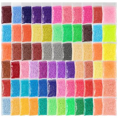 Kit de recarga de contas de fusível com 1000 peças, série multicolorida, presentes de aniversário, formatura, dia dos namorados, festa de Halloween, conjunto de suplementos de contas de fusível de 2,6 mm em cores sortidas