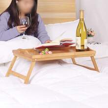 Folding Dining Tray, Wooden Bamboo Tea Tray, Bed Tray, Picnic Table, Bed With Postpartum Meal Tray, Foot Vegetable Tray, Fruit Tray