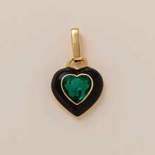 1件精美时尚粉色心形信封珍珠皇冠吊坠，18K镀金，抗氧化，适合DIY项链、手链、耳环、钥匙扣、包链、蕾丝扣，女士珠宝配饰，日常休闲佩戴，可作为幸运吊坠礼物送给妻子、母亲和女友。 - 多色1 - 查看 10