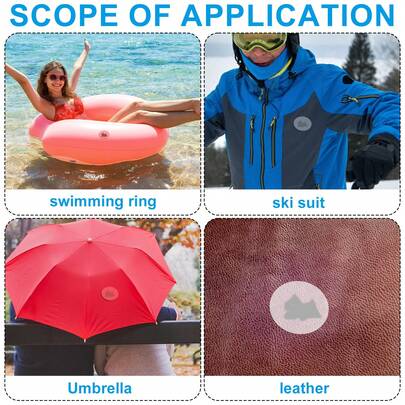 12pcs Repair Patch Inflatable Repair Kit, Waterproof Multipurpose TPU Tent Repair Tape Outdoor Air Mattress Repair Kit For Inflatable Toys Canvas Pool Float And Tub Air Bed(White)