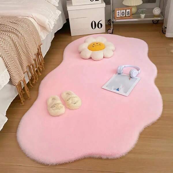 Creative Fluffy Faux Fur Carpet, Suede Bottom, Plush, Shaggy Decorative Rug, Warm And Cozy Creative Quirky Design, Multi-Color Options