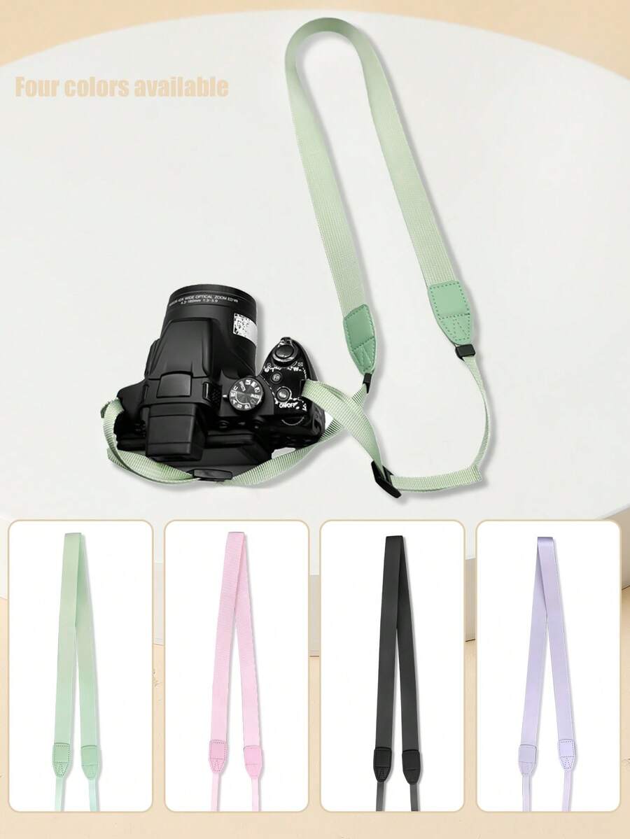 Adjustable Camera Shoulder Strap, Wrist Strap, Crossbody Strap For DSLR, Mirrorless Camera, Instant Camera, Minimalist Design, Shock Absorbing