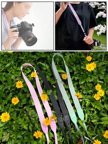 Adjustable Camera Shoulder Strap, Wrist Strap, Crossbody Strap For DSLR, Mirrorless Camera, Instant Camera, Minimalist Design, Shock Absorbing