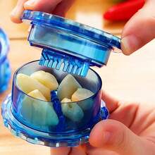 1/2件装金属蒜蓉压榨器，专业手动蒜蓉切割器，蒜姜压榨器，蔬菜切碎器/蒜蓉切割器和去皮器/调味料和香料工具/日常家居用品/厨房配件/厨房/情人节/婚礼/情人节/复活节/斋月