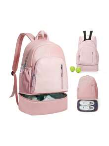 1 Balo đa năng nhiều ngăn đơn giản màu trơn có ngăn đựng giày dạng ống lồng, ba lô du lịch leo núi di động, thích hợp cho việc đi lại hàng ngày, công tác, du lịch, nghỉ mát, đi học, ba lô đựng đồ du lịch, lễ hội, túi đựng đồ tập gym thiết yếu, phụ kiện chạy bộ, túi thể thao cho nữ, túi thể thao để tập thể dục, túi du lịch dung tích lớn để đi nghỉ, túi tập yoga bền bỉ cho nam - Nhiều màu - Xem 17