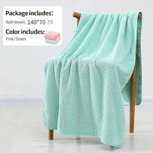 Towels - Pink + Green - View 3
