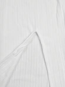 性感露背细肩带紧身连衣裙 - 女士露背夏季针织连衣裙，弹力修身A字迷你连衣裙，适合约会、度假、婚礼、白色春季派对等场合 - 白色 - 查看 5