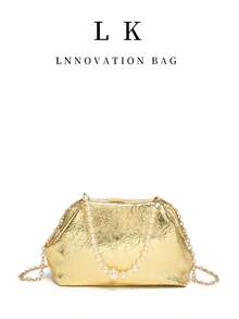 1PC 2025 Autumn/Winter New Fashion Handbag Strap For Girls Shoulder Bag Luxury Crossbody Bag For Women Designers Pursuing Gold Chain Women's Handbag, Perfect For Parties, Weddings, Balls, Dinners/Banquets