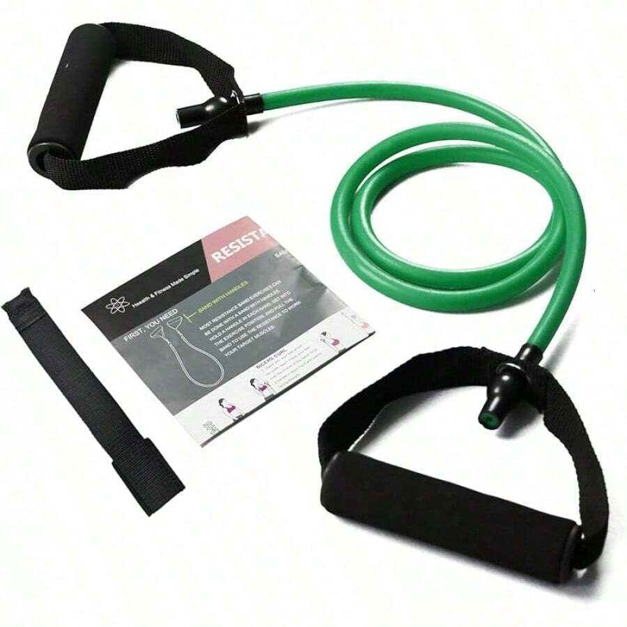 Resistance Bands With Handles, Single Resistance Bands, Exercise Bands With Handles, For Resistance Training, Physical Therapy, Home Workouts, Fitness, Pilates