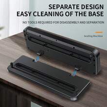 8600 Touch Sealing Machine, Preserves Fresh Food, Dry & Wet Modes, Convenient Operation, Suitable For Fresh Food/Meat/Fruit/Vegetables - Space-Saving Stylish Black Design, Sturdy Compact Kitchen Storage Tool, Modern Household Appliance, Reliable Performance, Durable Construction, Home Cooking, Essential For Busy Households