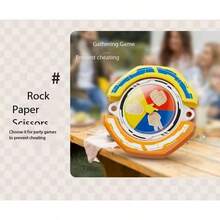 1 szt. Koło, kreatywny, nowatorski kręcioł, który pomaga w podejmowaniu decyzji, kręci się poprzez naciśnięcie boków, można go również zawiesić na torbie lub używać jako breloka (losowy kolor środkowej dłoni, losowe ułożenie palca) - Wielokolorowe - Zobacz 10