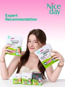 Niceday 30 peças, Tamanho Universal M-XL, Calças de Dormir Menstruais Femininas, Absorventes Higiênicos Tipo Almofada Ultra-Finos, Respiráveis e Não Abafados, Sem Vazamento, Adequado para Cintura de 80cm-120cm, Adequado para 40kg-70kg