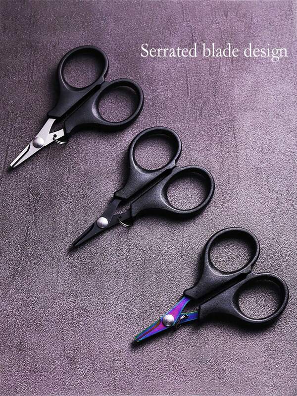 Nożyczki wędkarskie ze stali nierdzewnej, akcesoria do wędkarstwa outdoorowego, tną żyłkę PE, żyłkę przynętową, żyłkę ołowianą