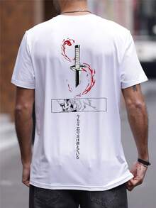 GRDR Men's Fashionable Printed Loose Short Sleeve T-Shirt | Exquisite Design | Summer Essential | Easy To Match | Showcase Your Style