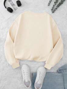 Lässiges, locker sitzendes Damen Langarm T-Shirt mit Motiv von Hochlandrind und Weihnachtsbaum, geeignet für Weihnachten, Neujahr, Thanksgiving, Herbst, Winter