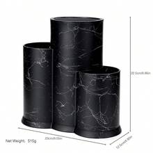 1 pieza Soporte universal para cuchillos, 3 en 1, Raqueta de cocina Utensil, Ralladura de almacenamiento de cuchillo, Empty Ranura para cuchillas de gran tamaño, Rango de utensilios de baño negro cepillado multifunción para cocinas U Lápices, + talla grande - Gadget de Cocina Salvavidas - Dibujo de alambre negro 3 en 1 - Ver 6